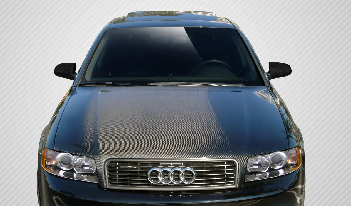 Audi A4 / S4 (2002-2005) Carbon Fiber OEM Look Hood - Image 5