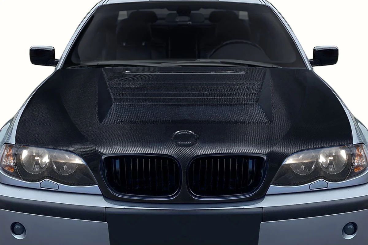 BMW 3 Series E46 Carbon Fiber D-1 Hood - Image 6