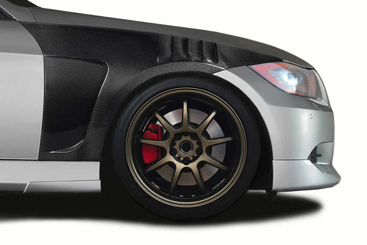 BMW 3 Series E90 Carbon Fiber Endurance Front Fenders - Image 5