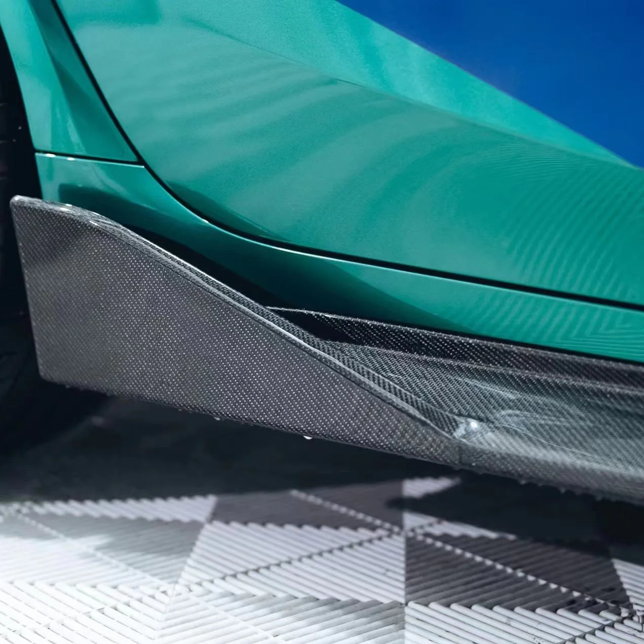 BMW M3 G80 / M4 G82 Dry Carbon Fiber Side Skirts - Image 5