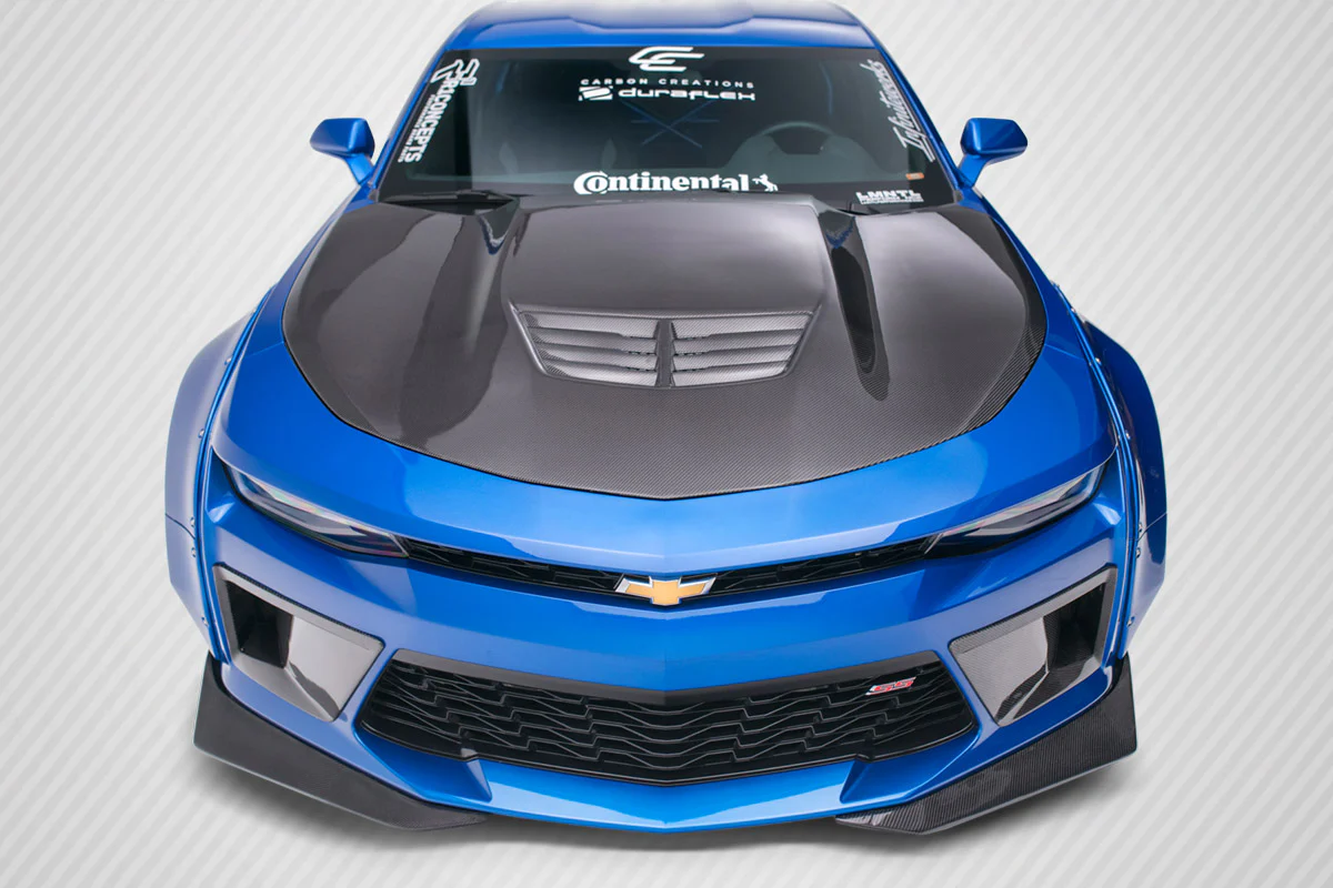 Chevrolet Camaro (2016-2023) Carbon Fiber DriTech Grid Hood - Image 8