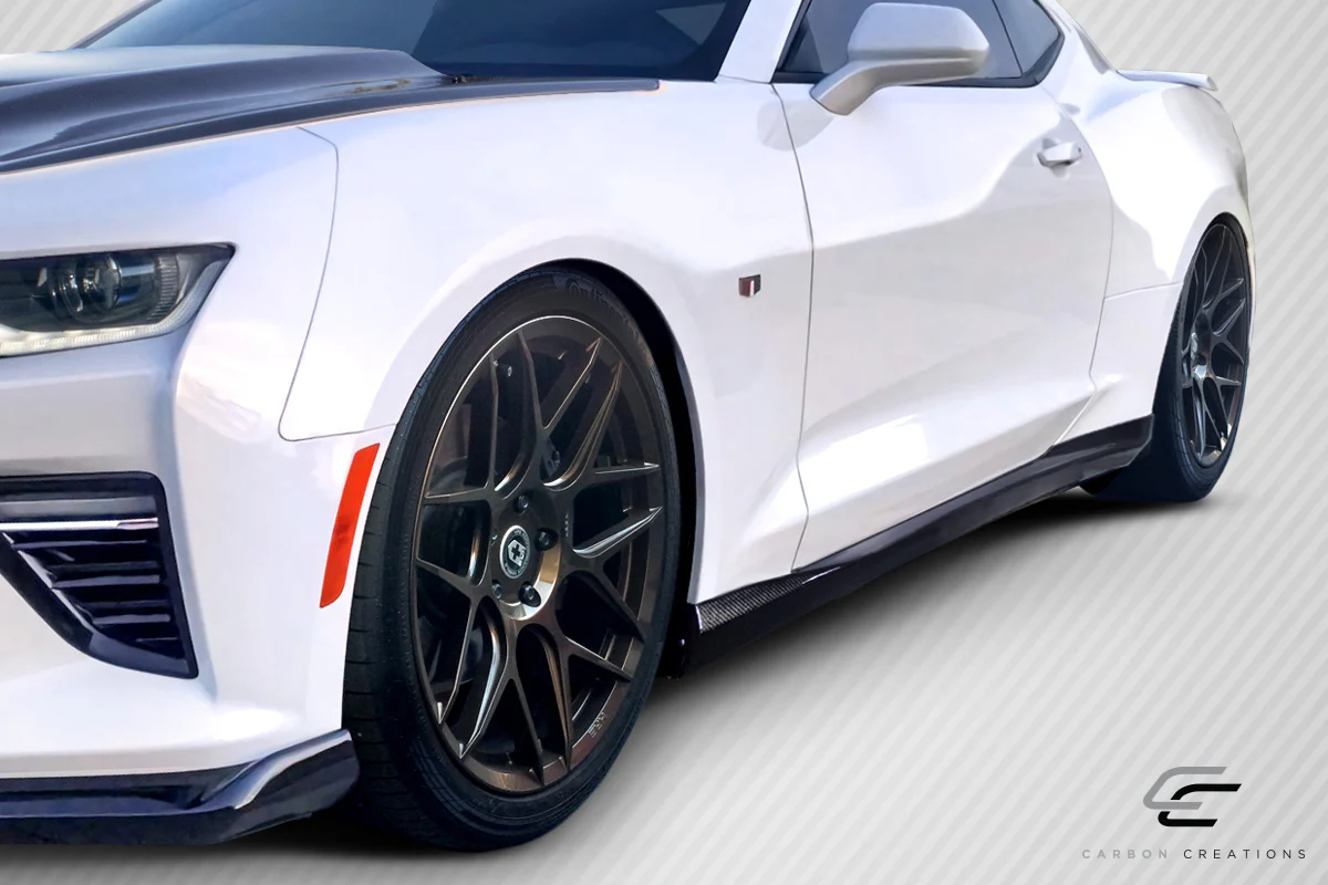 Chevrolet Camaro (2016-2023) Carbon Fiber GM-X Side Skirts - Image 6