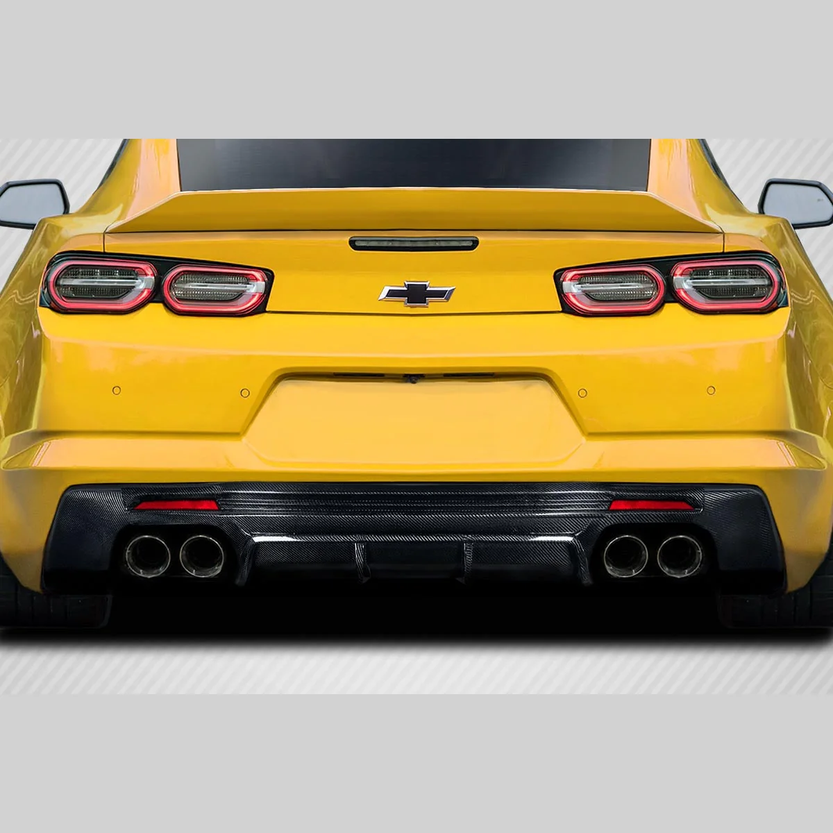 Chevrolet Camaro (2016-2023) Carbon Fiber Z1 Speed Rear Diffuser - Image 7