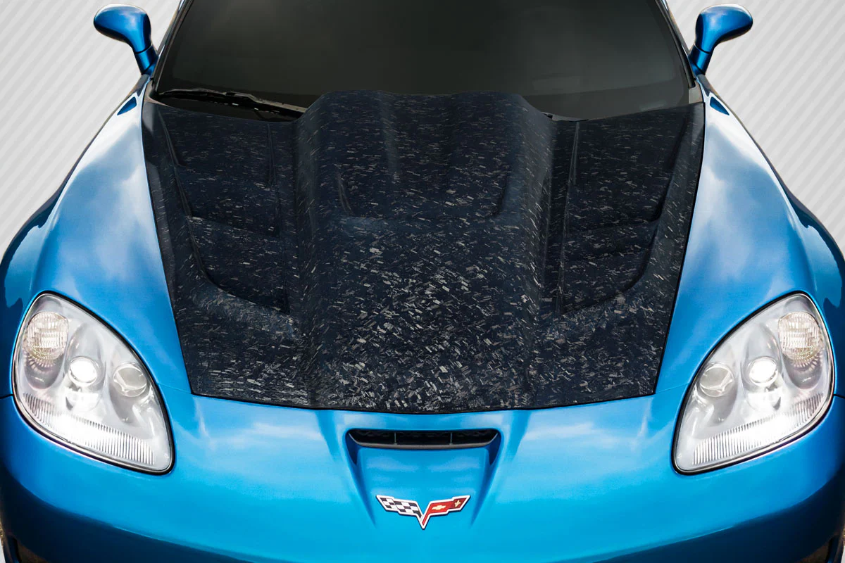 Chevrolet Corvette C6 Carbon Fiber AeroForge Dritech ZR Edition 2 Hood - Image 5