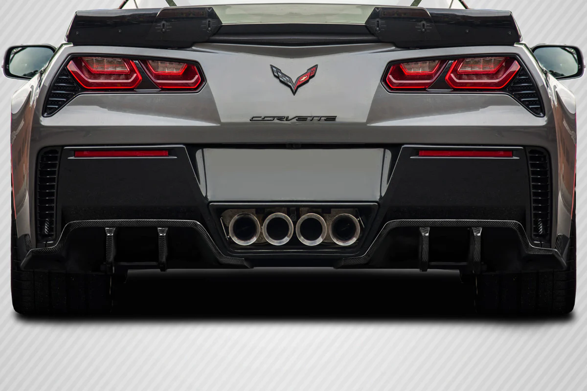 Chevrolet Corvette C7 Carbon Fiber Exe Rear Diffuser - Image 6