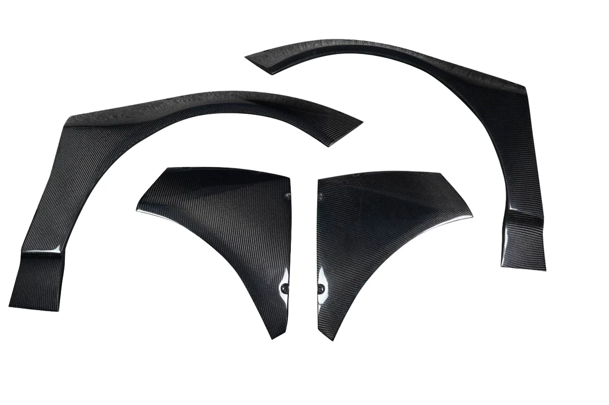 Chevrolet Corvette C8 Carbon Fiber Gran Veloce Wide Body Front Fender Flares