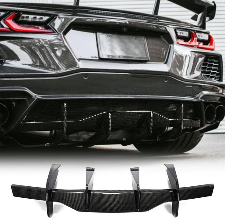 Chevrolet Corvette C8 Carbon Fiber Rear Diffuser - Image 8