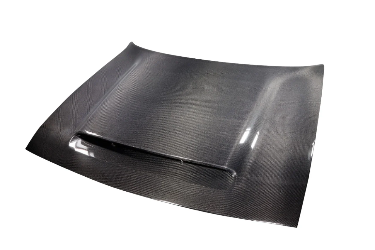 Dodge Challenger (2008-2023) Carbon Fiber Demon Look Hood - Image 3