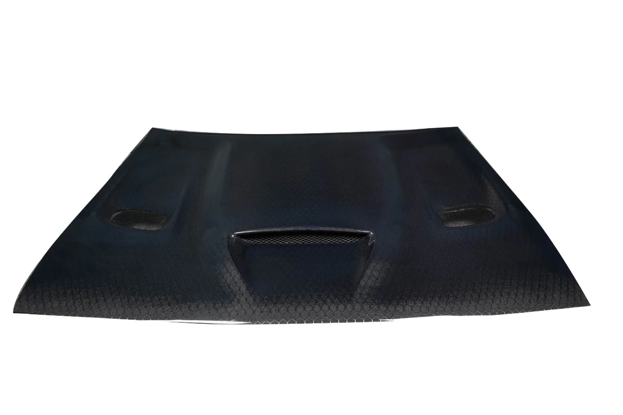 Dodge Challenger (2008-2023) Carbon Fiber Geo6ix Dritech Hellcat Look Hood