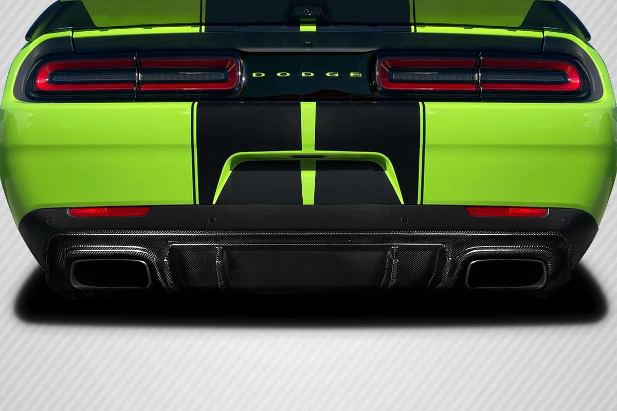 Dodge Challenger (2015-2023) Carbon Fiber Patriot Rear Diffuser - Image 5