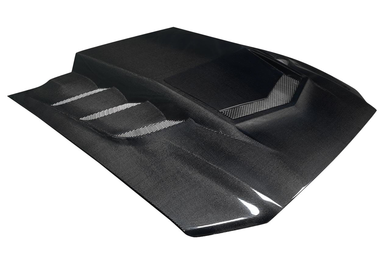 Ford Mustang (2013-2014) Carbon Fiber Interceptor Hood - Image 3