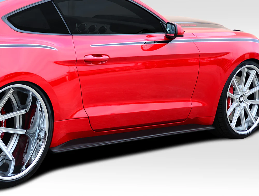 Ford Mustang (2015-2023) GT Concept Side Skirt Splitters - Image 2