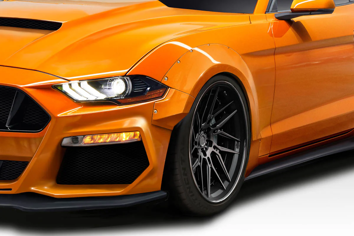 Ford Mustang (2018-2023) Grid Wide Body Front Fender Flares - Image 6