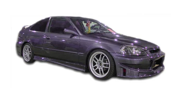 Honda Civic (1996-2000) M3 Look Side Skirts Rocker Panels - Image 5