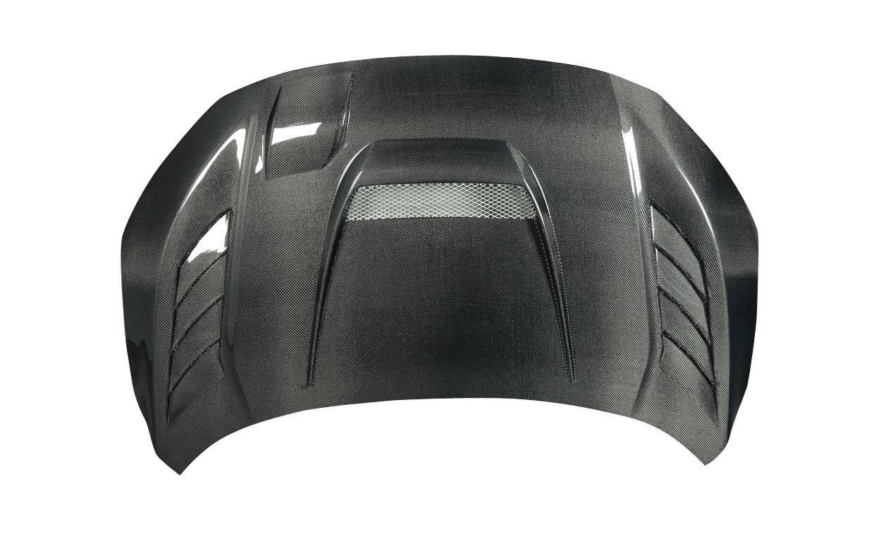 Honda Civic (2016-2021) Carbon Fiber Time Attack Hood - Image 4