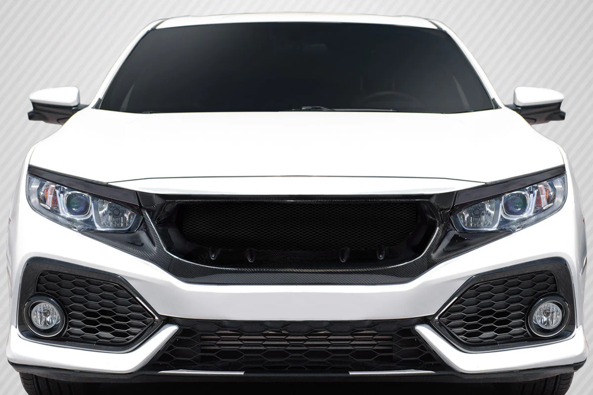 Honda Civic (2016-2021) Carbon Fiber Type JS Grille - Image 9