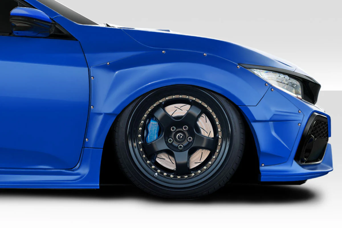 Honda Civic Hatchback (2016-2021) Speedster Widebody Front Fender Flares - Image 7
