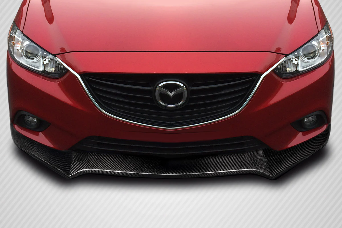 Mazda Mazda6 (2014-2017) Carbon Fiber Lazer Front Lip - Image 4