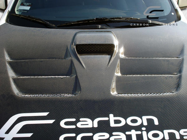 Mitsubishi Evolution X (2008-2017) Carbon Fiber Dritech GT Concept Hood - Image 5