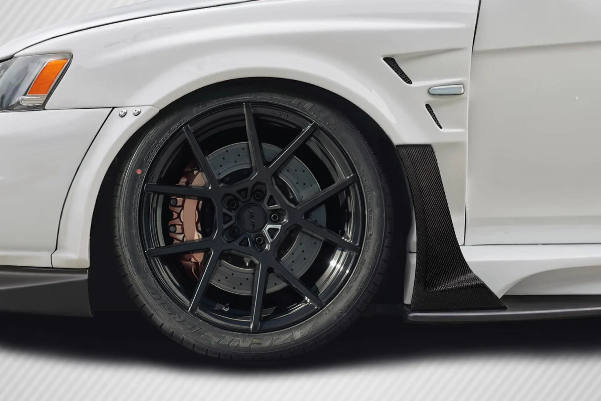 Mitsubishi Lancer Evolution X (2008-2017) Carbon Fiber Vantix Side Air Panels - Image 5