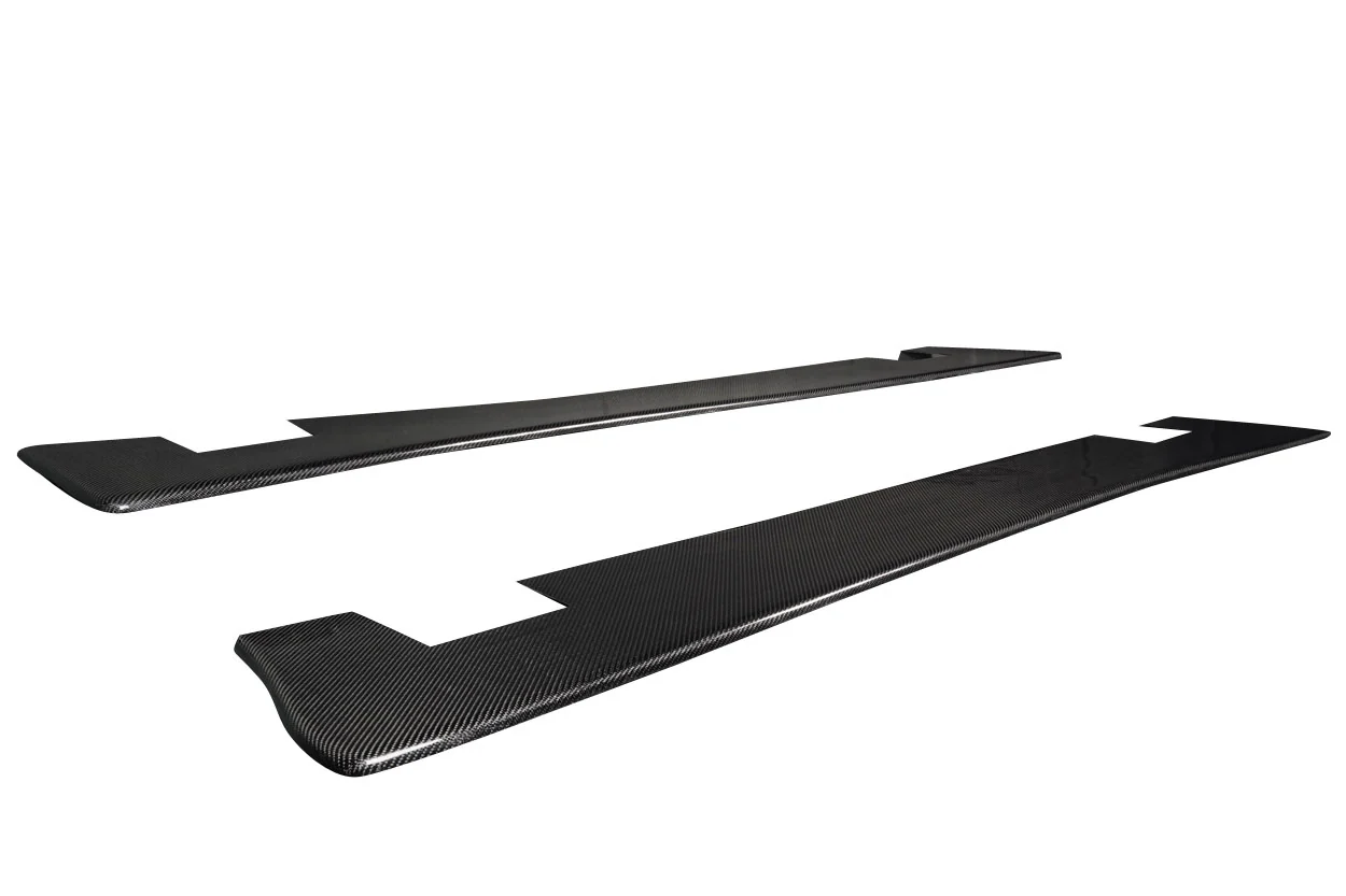 Mitsubishi Lancer Evolution X (2008-2017) Carbon Fiber Vantix Side Skirt Rocker Panel Splitters - Image 2