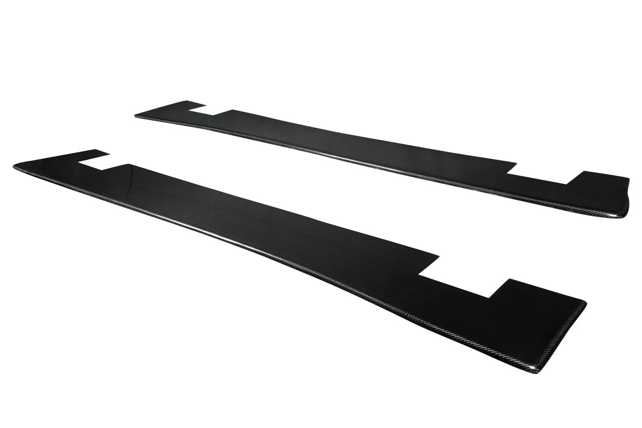 Mitsubishi Lancer Evolution X (2008-2017) Carbon Fiber Vantix Side Skirt Rocker Panel Splitters - Image 3