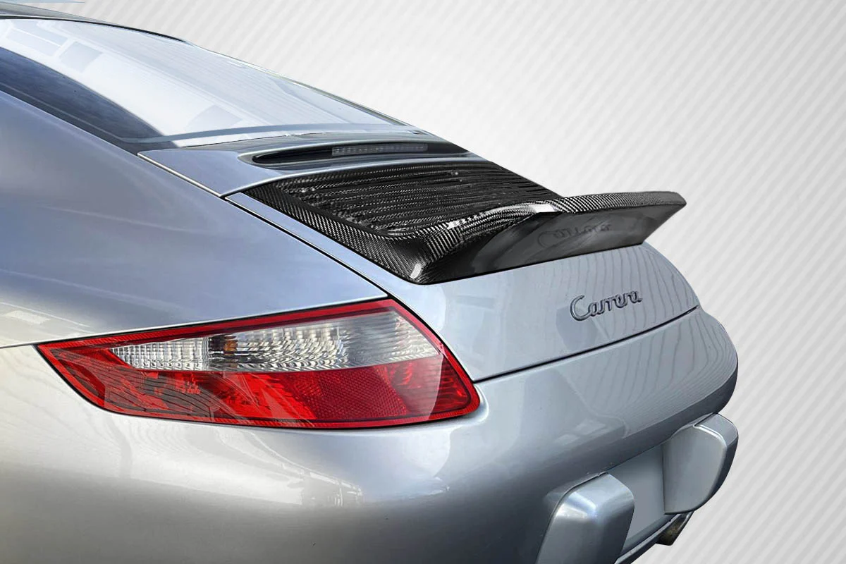 Porsche 911 Carrera 997 Carbon Fiber Speedster Rear Wing Spoiler - Image 6