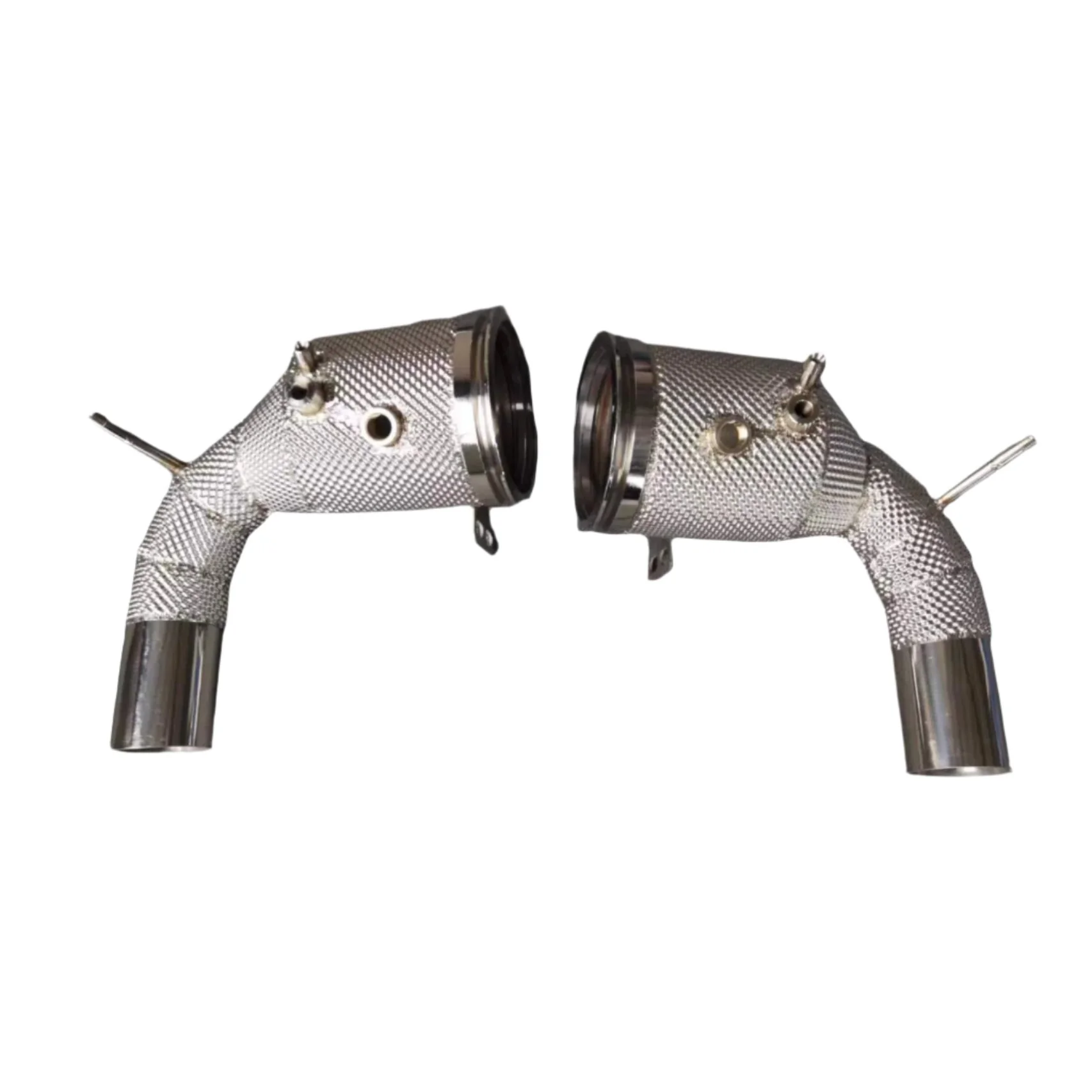 Porsche 992 304SS Catted Downpipe with Heat Shield