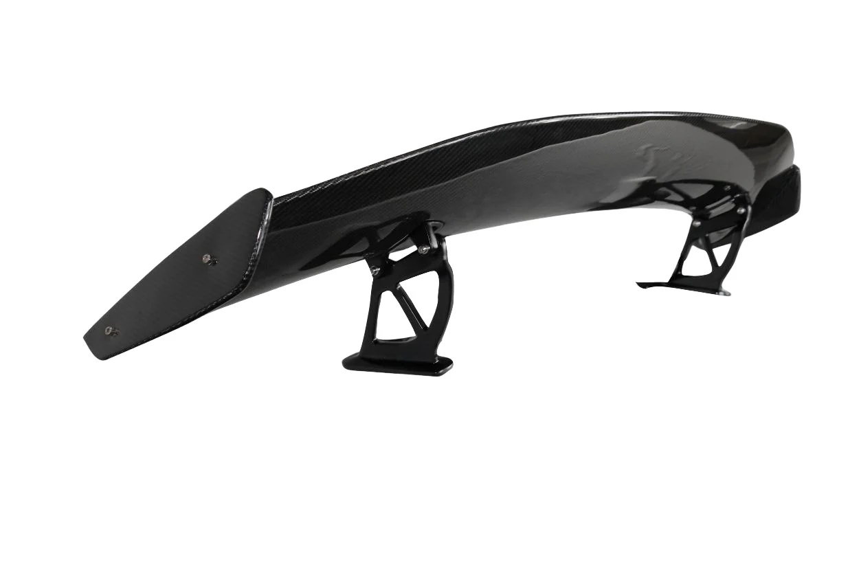Porsche Cayman 718 (2014-2023) Carbon Fiber GT4 Look Rear Wing Spoiler - Image 5