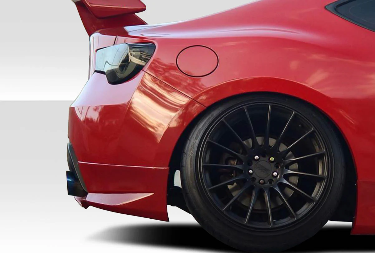 Scion FR-S / Toyota 86 / Subaru BRZ (2013-2020) Modellista Look Rear Add Ons Spat Extensions - Image 7