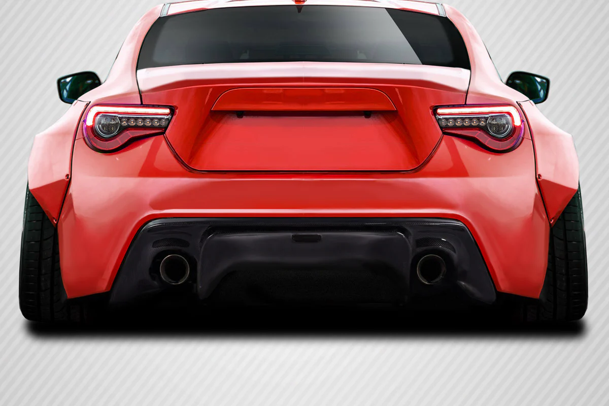 Scion FR-S / Toyota 86 / Subaru BRZ Carbon Fiber GT500 V3 Rear Diffuser - Image 6
