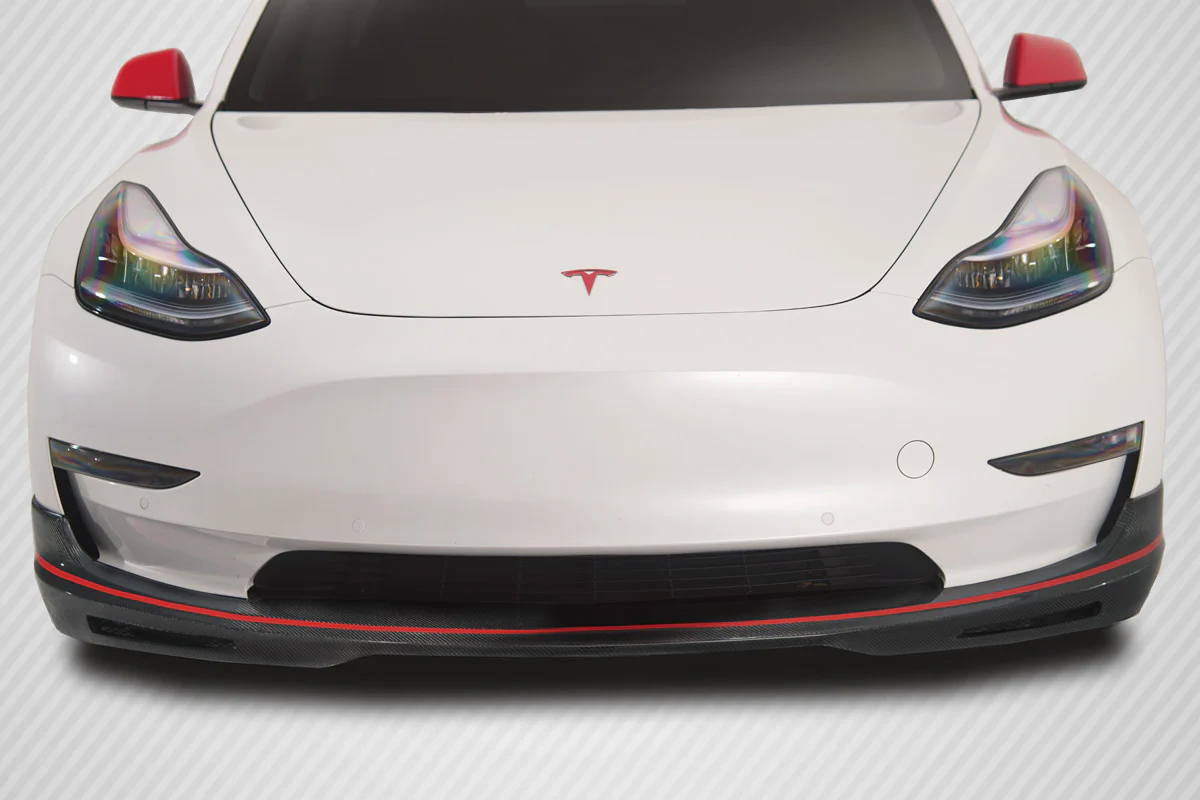 Tesla Model 3 (2018-2023) Carbon Fiber GT Concept Front Lip - Image 6