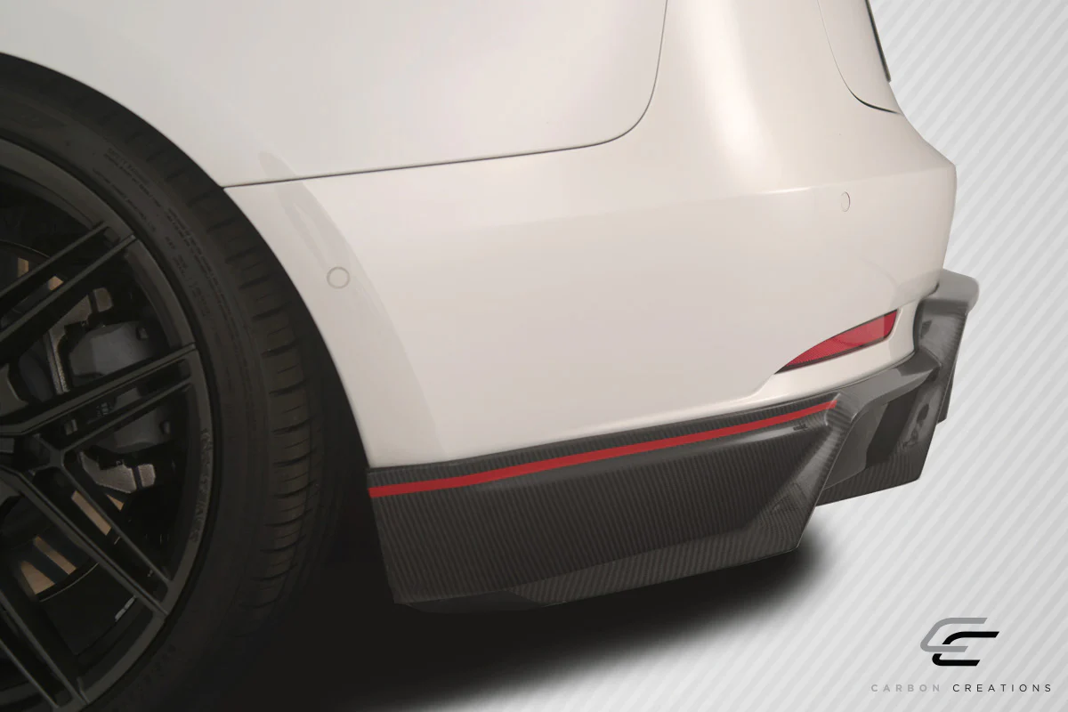 Tesla Model 3 (2018-2023) Carbon Fiber GT Concept Rear Diffuser - Image 6
