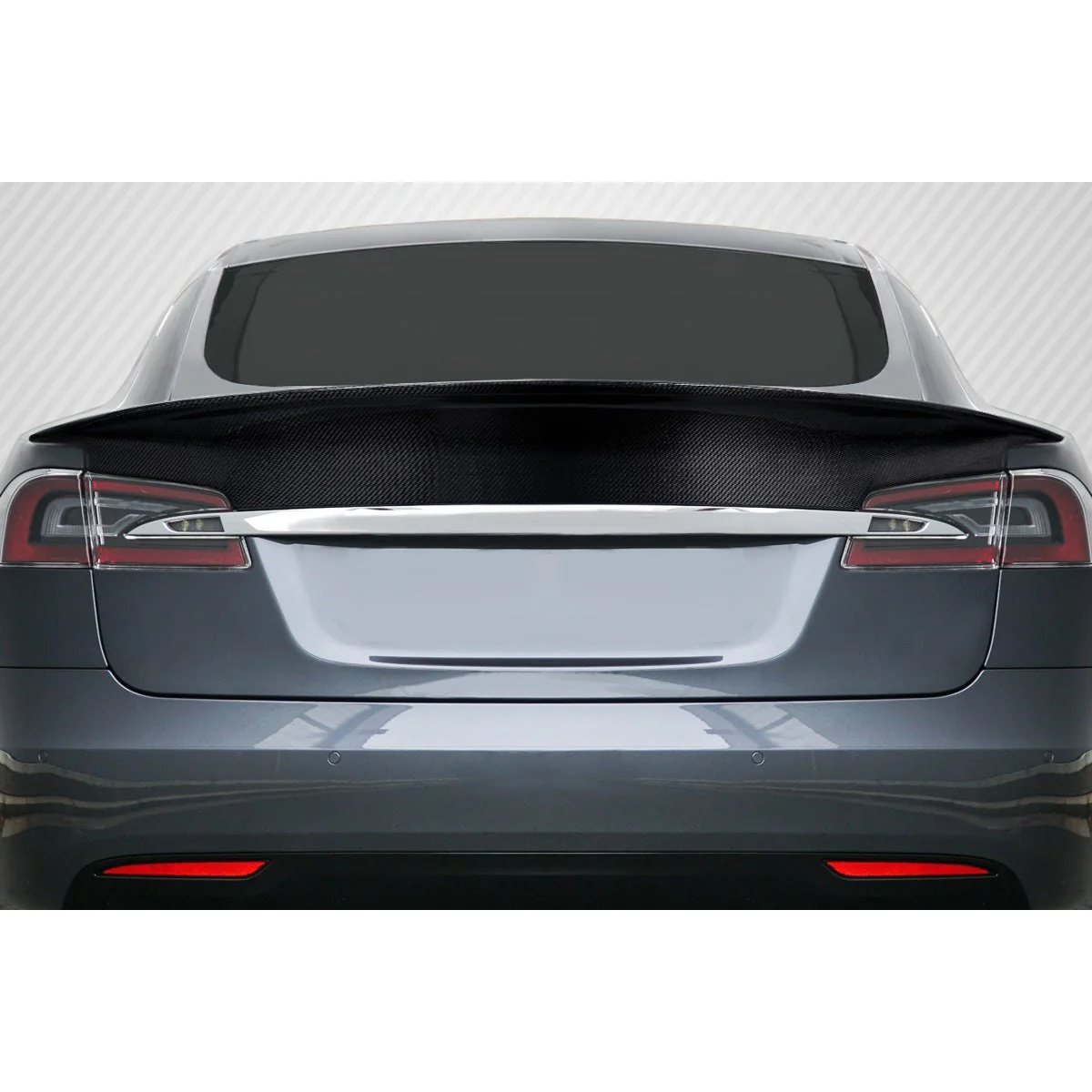 Tesla Model S (2012-2023) Carbon Fiber Elixir Rear Wing Spoiler - Image 5