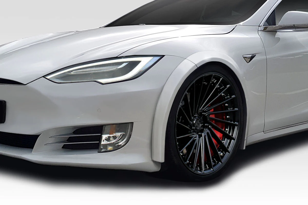 Tesla Model S (2012-2023) RVS Front Fender Flares - Image 7