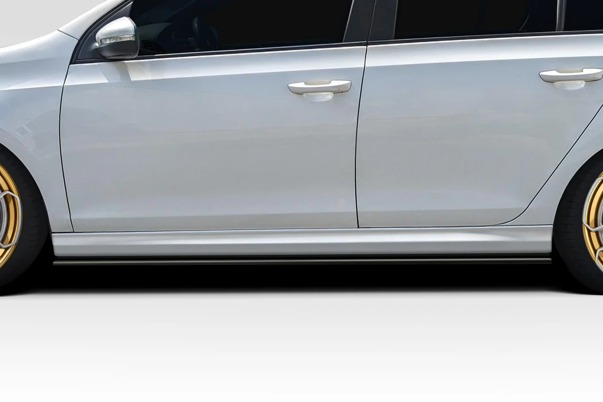 Volkswagen Golf GTi (2010-2014) R400 Look Side Skirt Rocker Panel Splitters - Image 4